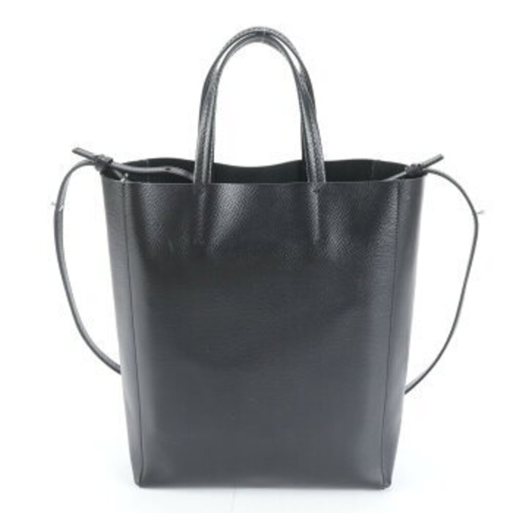 Celine Vertical Cabas leather shoulder bag crossbody handbag black - Picture 3 of 10